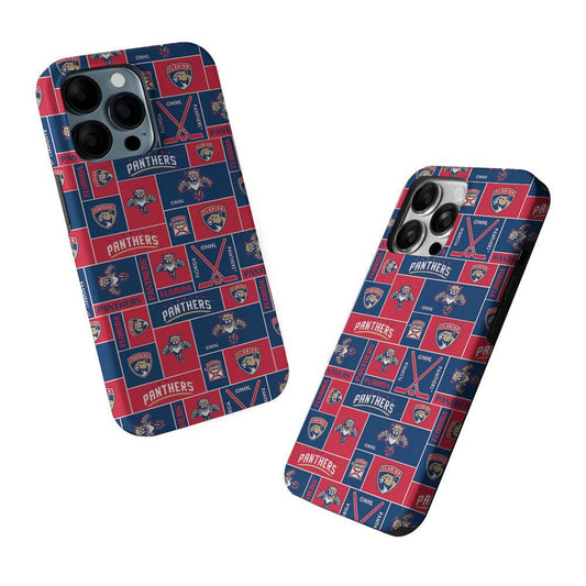 Florida Panthers Pattern 2 in 1 Tough Phone Case-Oxvistore