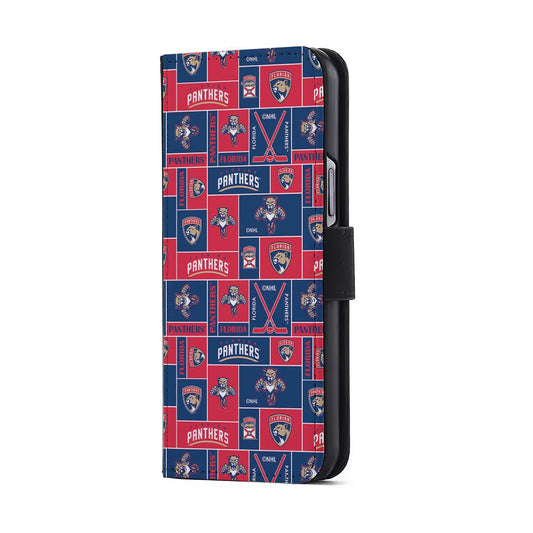 Florida Panthers Pattern Flip Wallet Phone Case-Oxvistore