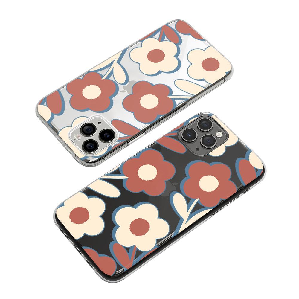 Flower Blue Light from The Sky Clear Soft Case-Oxvistore