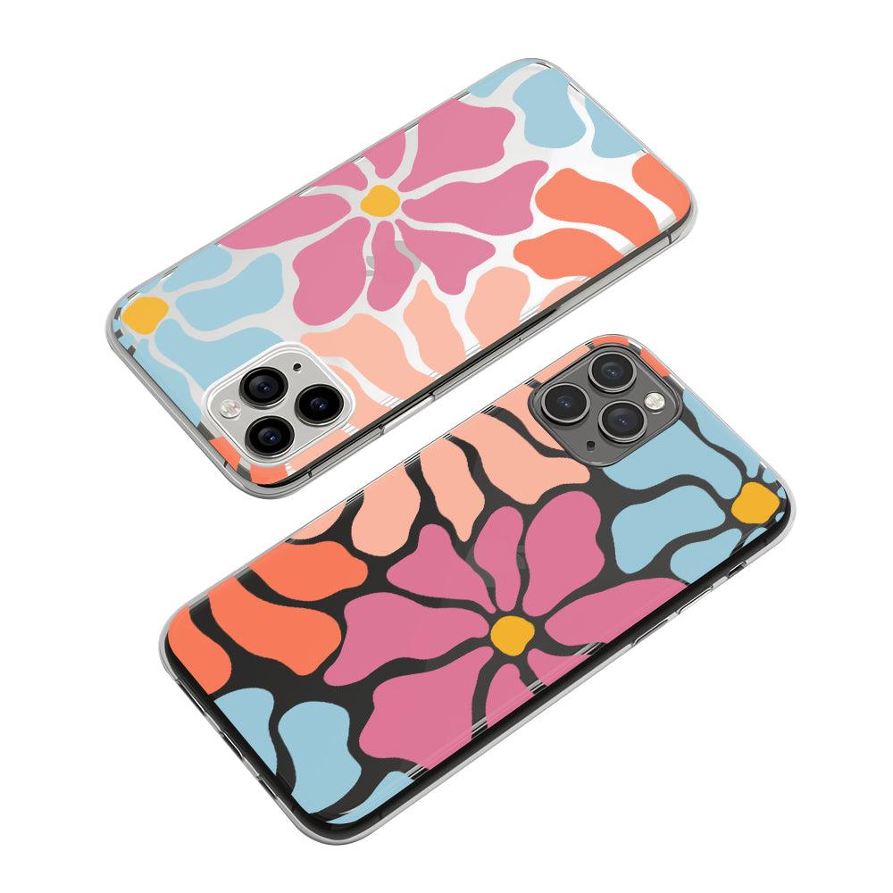 Flower Colorful Paint of Abstract Clear Soft Case-Oxvistore