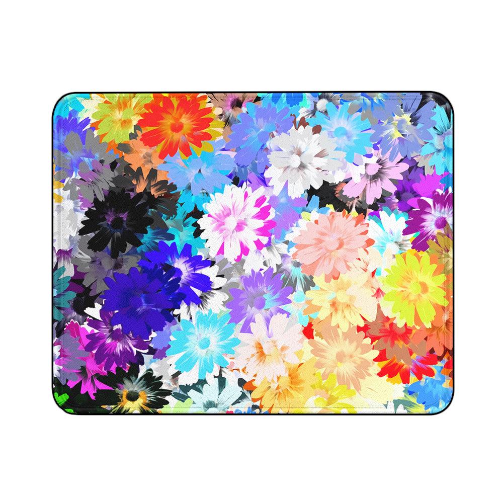 Flower Drawing Pattern Mouse Pads | Custom Mouse Pad with Non-Slip Rubber Base