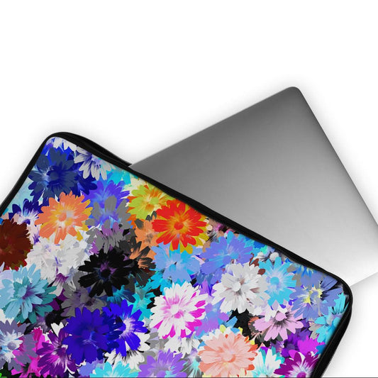 Flower Drawing Pattern Laptop Sleeve Protective Cover-Oxvistore