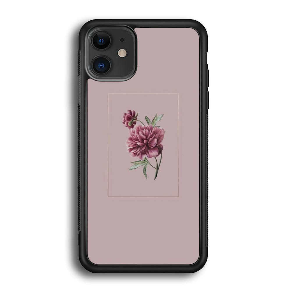 Flower Bucket Violent Passion iPhone 12 Case-Rubber Black (2D Case)-Oxvistore