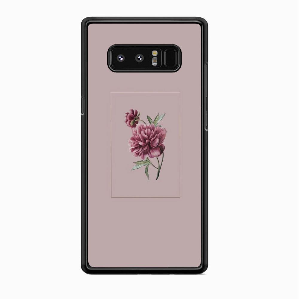 Flower Bucket Violent Passion Samsung Galaxy Note 8 Case-Rubber Black (2D Case)-Oxvistore