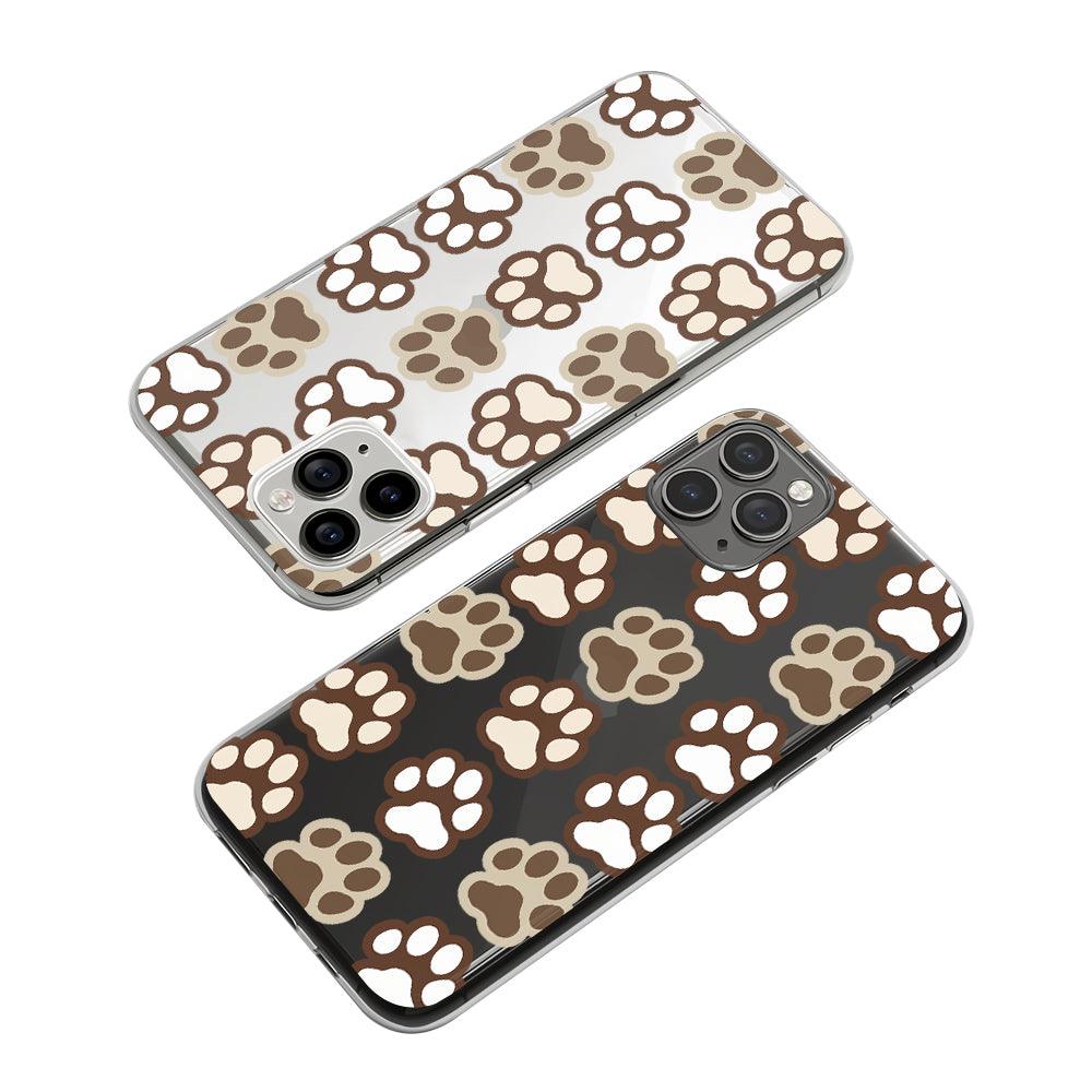 Footprint Brown from The Land Clear Soft Case-Oxvistore