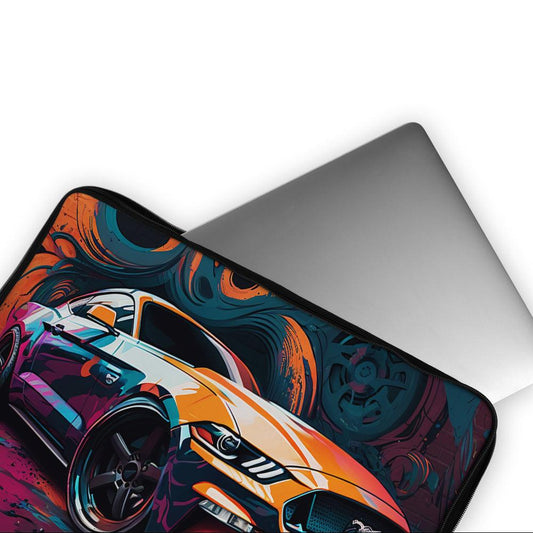 Ford Mustang Car Orange Laptop Sleeve Protective Cover-Oxvistore