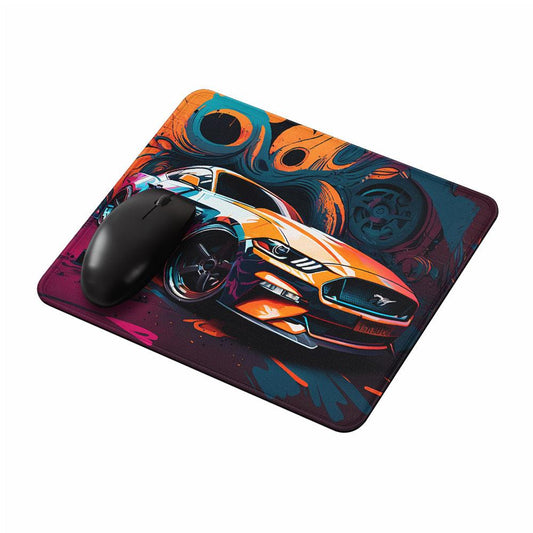 Ford Mustang Car Orange Mouse Pads-Oxvistore