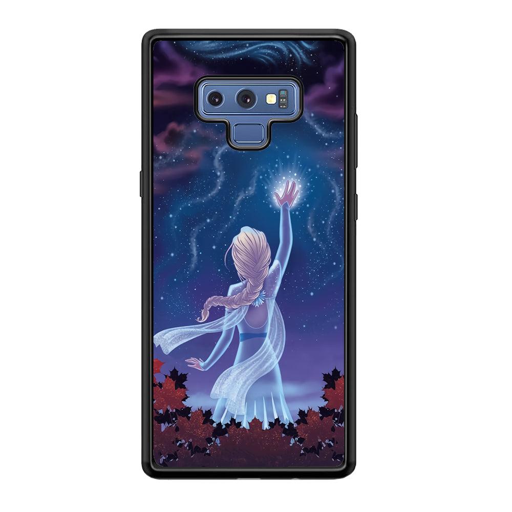 Frozen Catching The Light Samsung Galaxy Note 9 Case-Rubber Black (2D Case)-Oxvistore