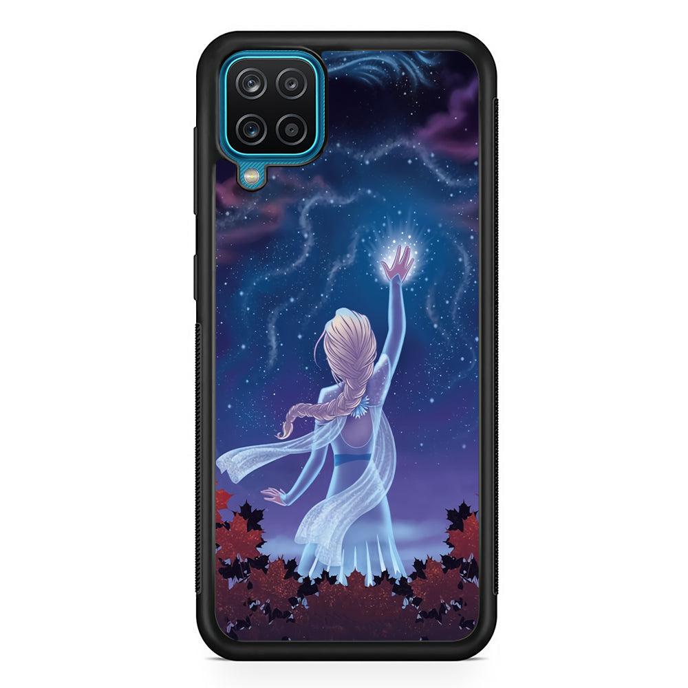 Frozen Catching The Light Samsung Galaxy A12 Case-Rubber Black (2D Case)-Oxvistore