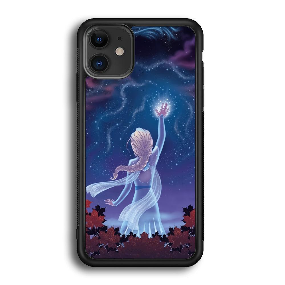 Frozen Catching The Light iPhone 12 Case-Rubber Black (2D Case)-Oxvistore