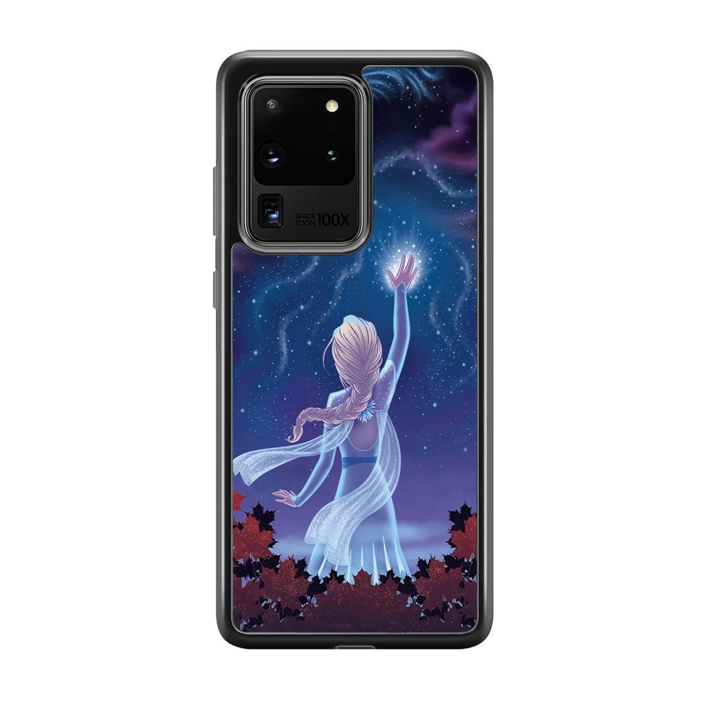 Frozen Catching The Light Samsung Galaxy S20 Ultra Case-Rubber Black (2D Case)-Oxvistore