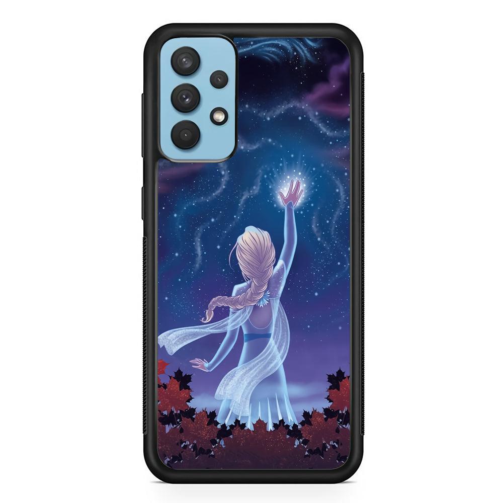 Frozen Catching The Light Samsung Galaxy A32 Case-Rubber Black (2D Case)-Oxvistore