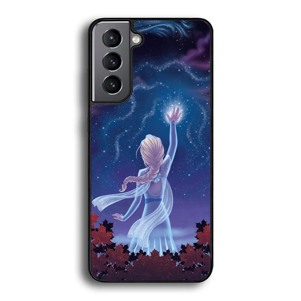Frozen Catching The Light Samsung Galaxy S22 Case-Rubber Black (2D Case)-Oxvistore