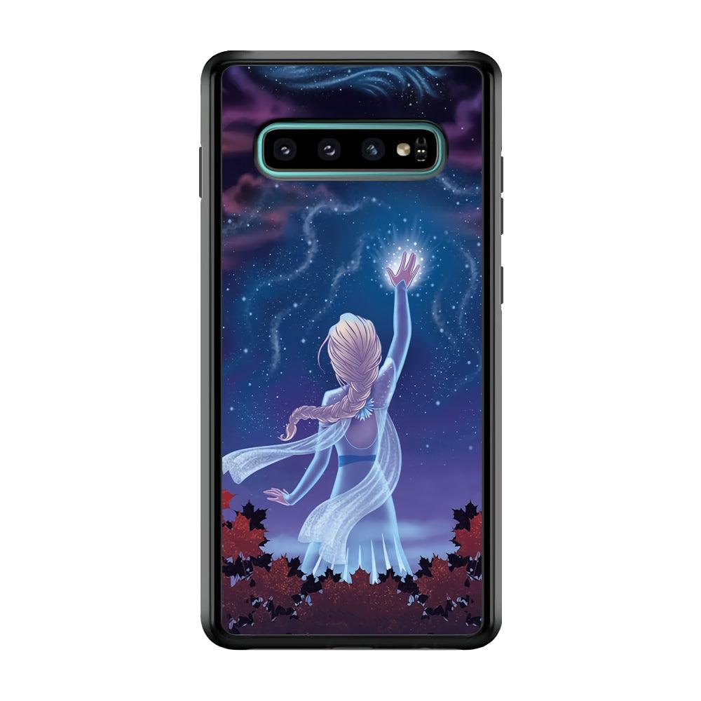 Frozen Catching The Light Samsung Galaxy S10 Plus Case-Rubber Black (2D Case)-Oxvistore