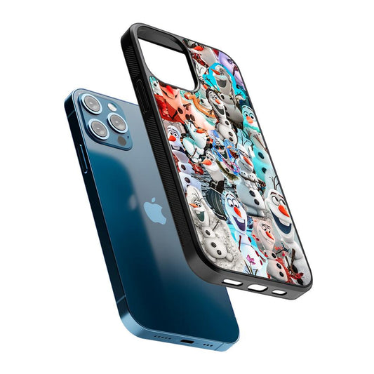 Frozen Olaf Aesthetic Collage 2D Rubber Phone Case-Oxvistore