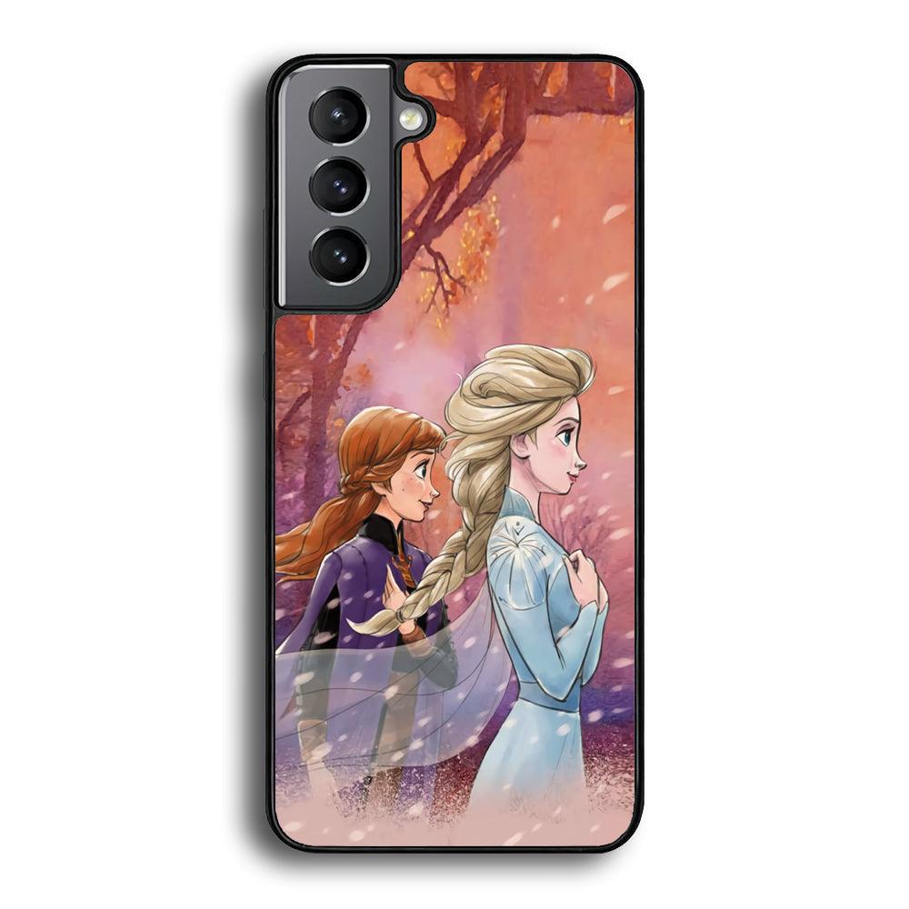 Frozen See Happiness Thing Samsung Galaxy S24 Case-Rubber Black (2D Case)-Oxvistore