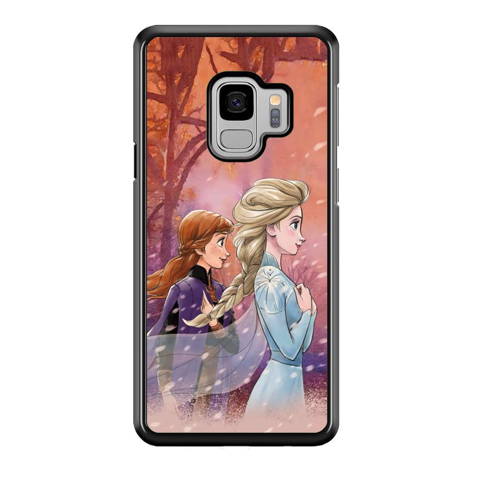 Frozen See Happiness Thing Samsung Galaxy S9 Case-Rubber Black (2D Case)-Oxvistore