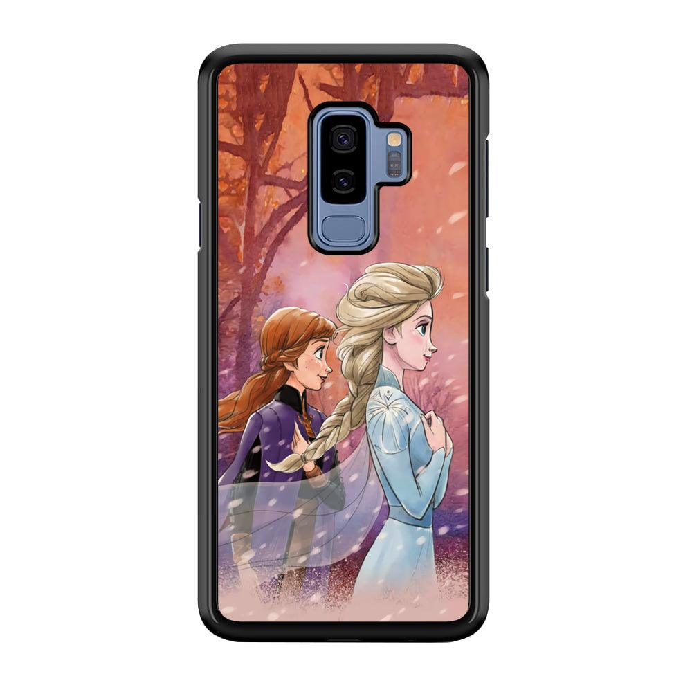 Frozen See Happiness Thing Samsung Galaxy S9 Plus Case-Rubber Black (2D Case)-Oxvistore