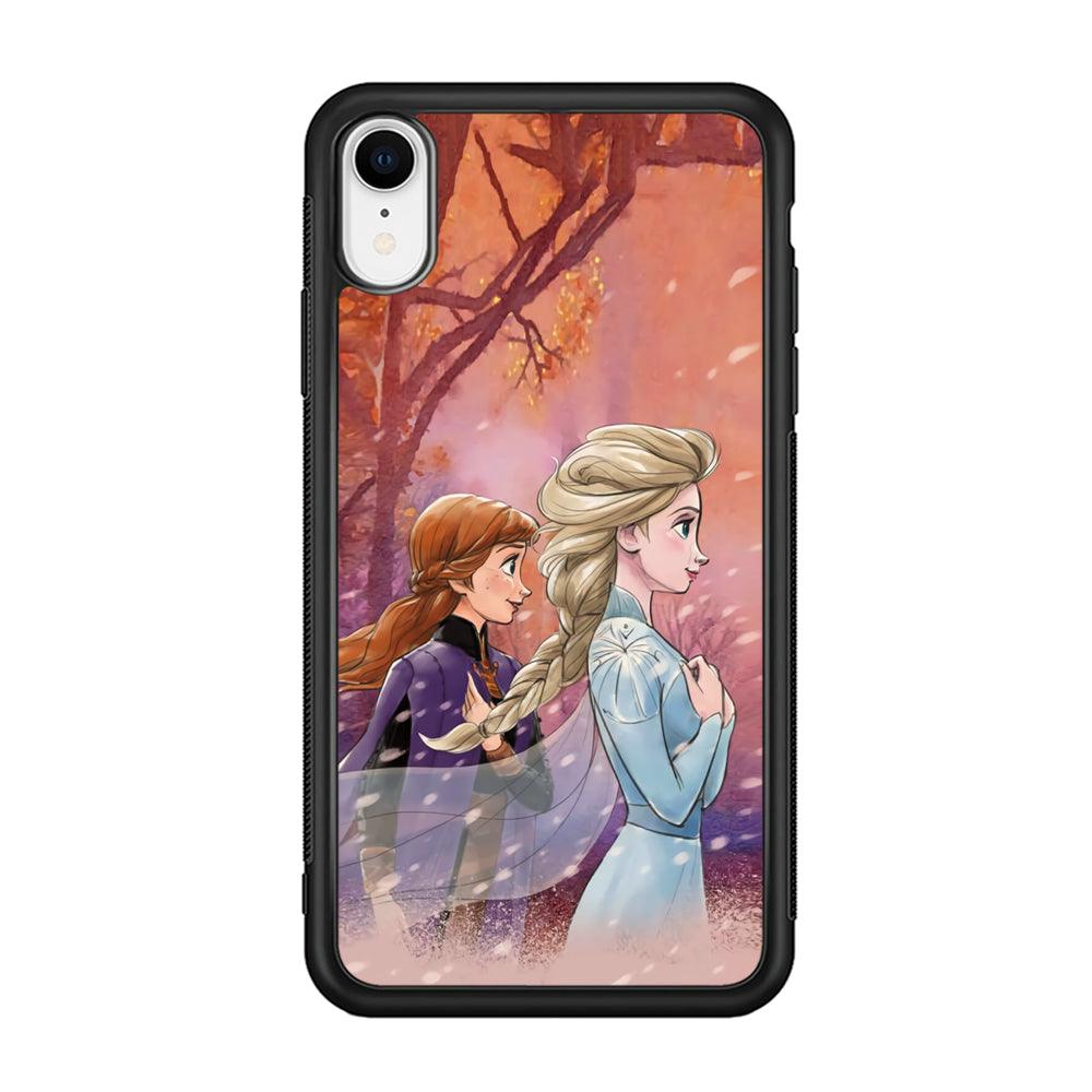 Frozen See Happiness Thing iPhone XR Case-Rubber Black (2D Case)-Oxvistore