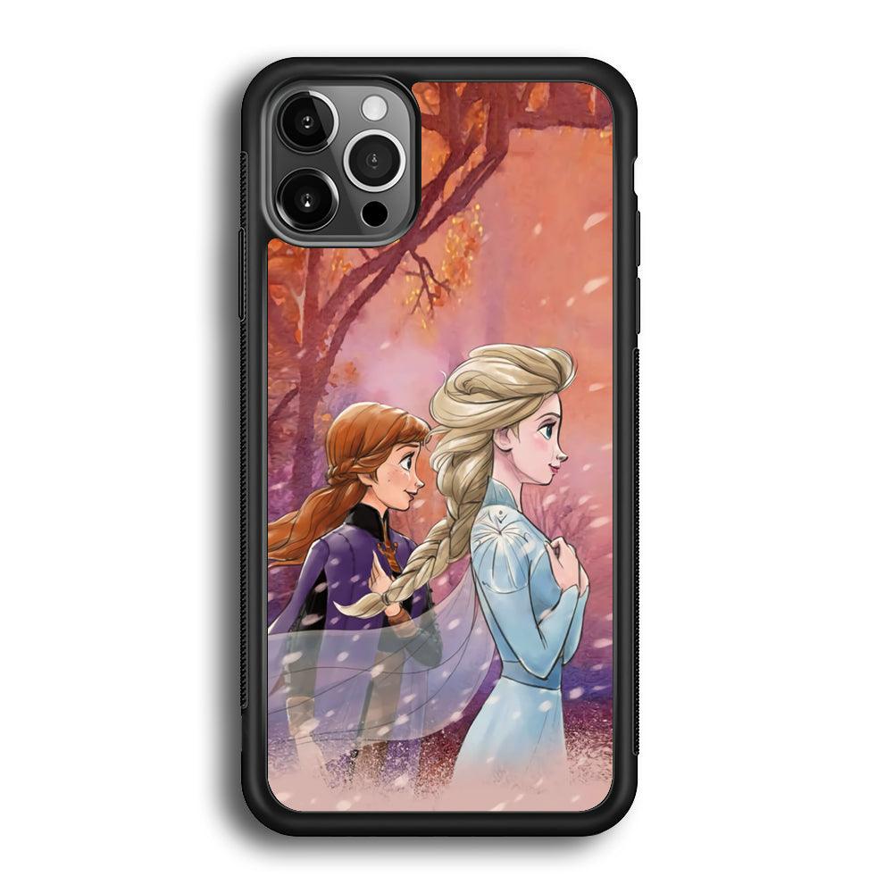 Frozen See Happiness Thing iPhone 12 Pro Max Case-Rubber Black (2D Case)-Oxvistore
