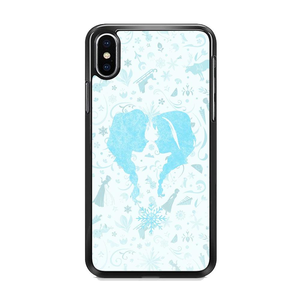 Frozen The Daughter's iPhone X Case-Rubber Black (2D Case)-Oxvistore