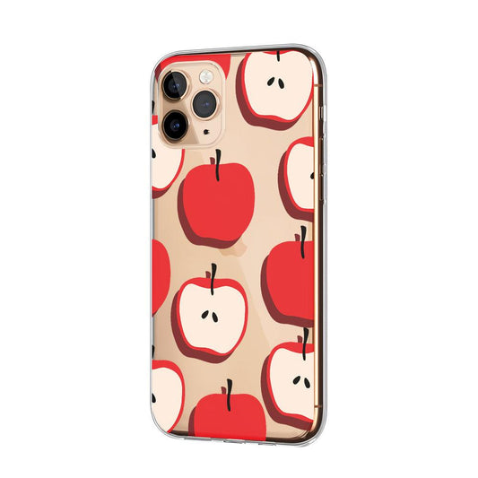 Fruit Apple Red Light Clear Soft Case-Oxvistore