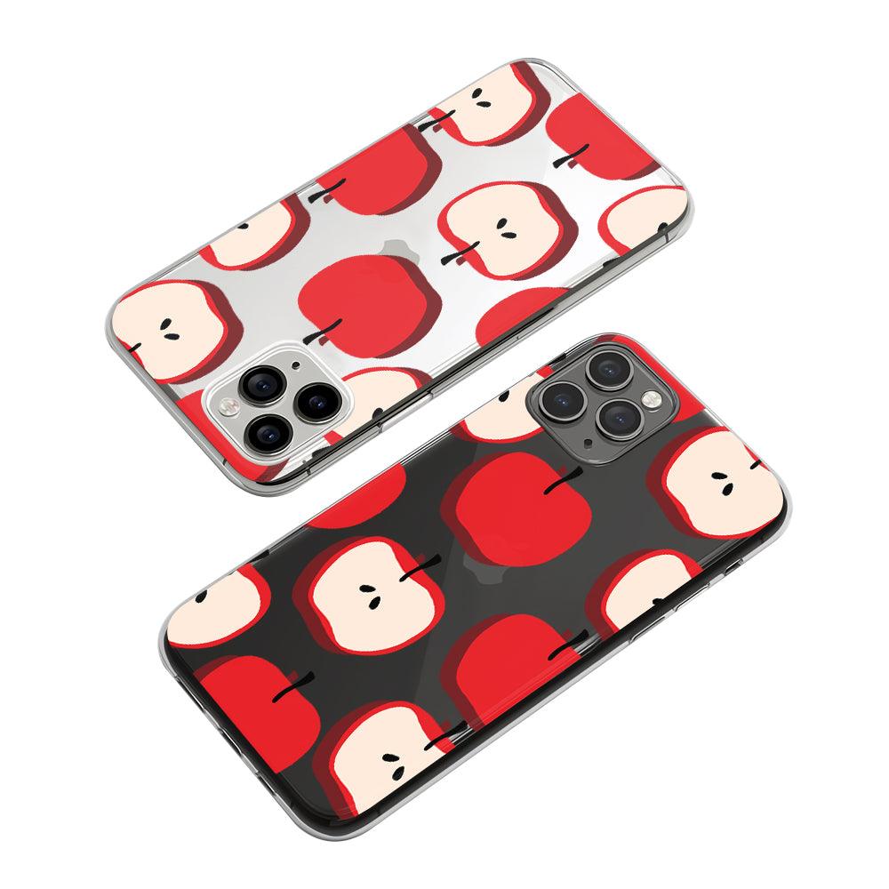 Fruit Apple Red Light Clear Soft Case-Oxvistore