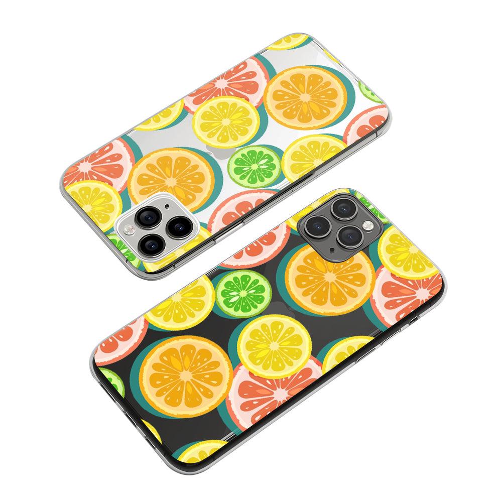 Fruit Colorfull Piece of Citrus Clear Soft Case-Oxvistore