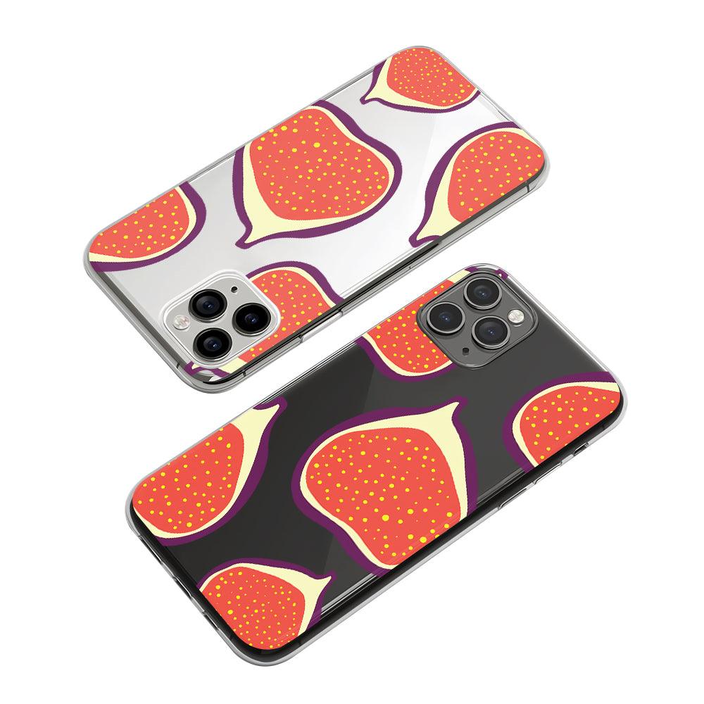 Fruit Figs Seductive Ripe Clear Soft Case-Oxvistore
