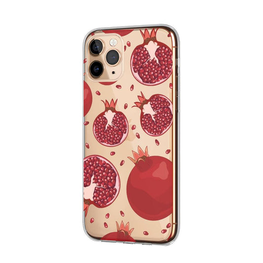 Fruit Fresh Red Pomegranate Clear Soft Case-Oxvistore
