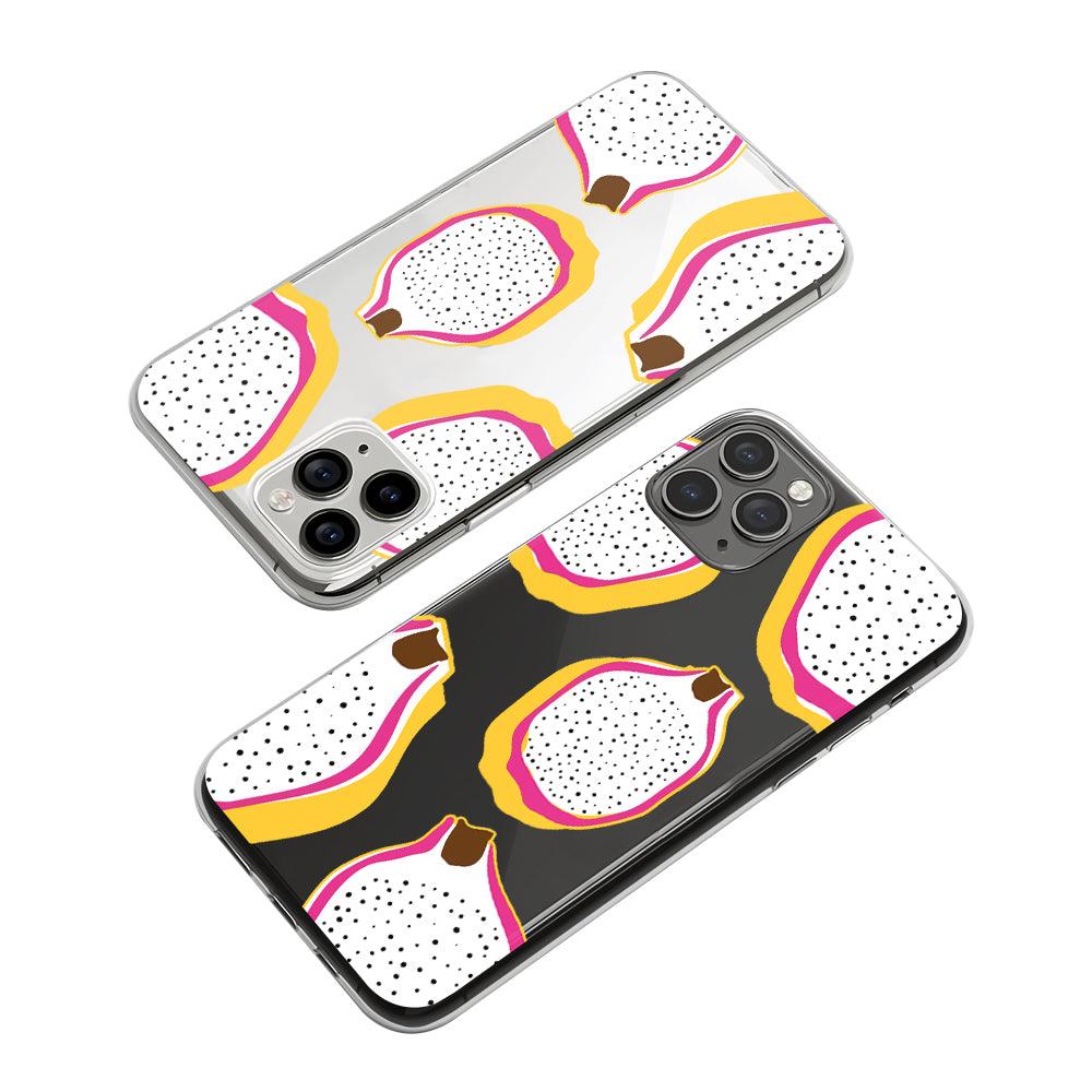 Fruit Lightning White Dragon Fruit Clear Soft Case-Oxvistore