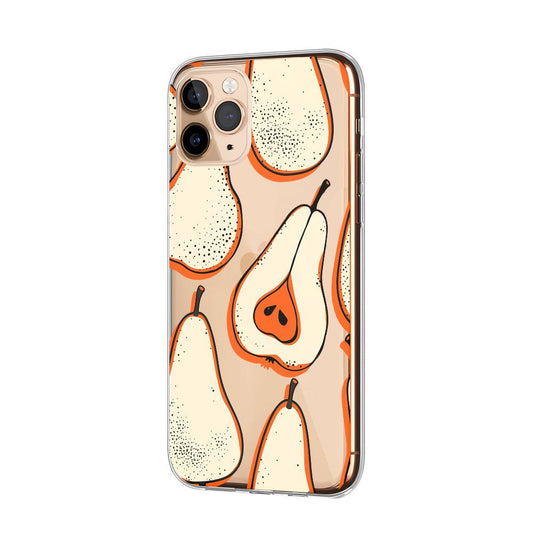 Fruit Pear Pattern Art Clear Soft Case-Oxvistore