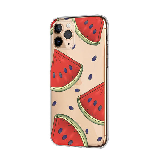 Fruit Theme Watermelon Shadow Inside Clear Soft Case-Oxvistore