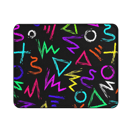 Fun Colorful Line Doodle Mouse Pads | Custom Mouse Pad with Non-Slip Rubber Base