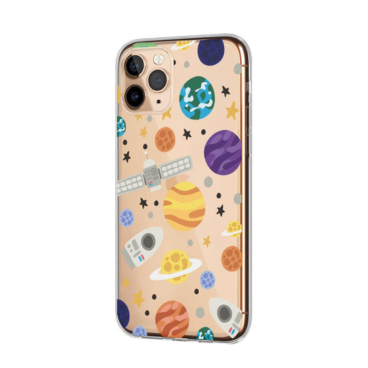 Galaxy Technology and Natural Splendor Clear Soft Case-Oxvistore