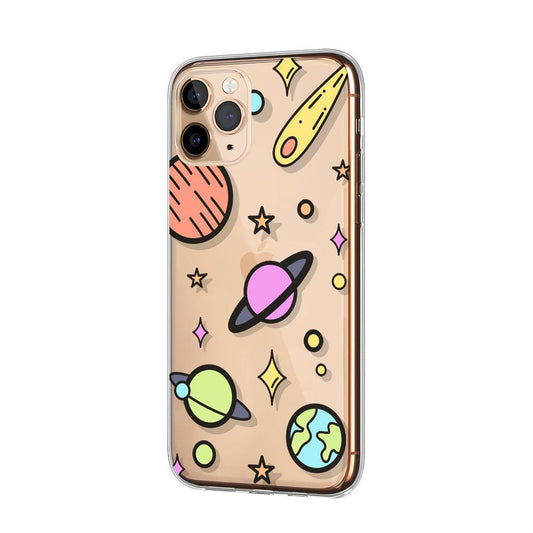 Galaxy The Brilliance of the Solar System Clear Soft Case-Oxvistore