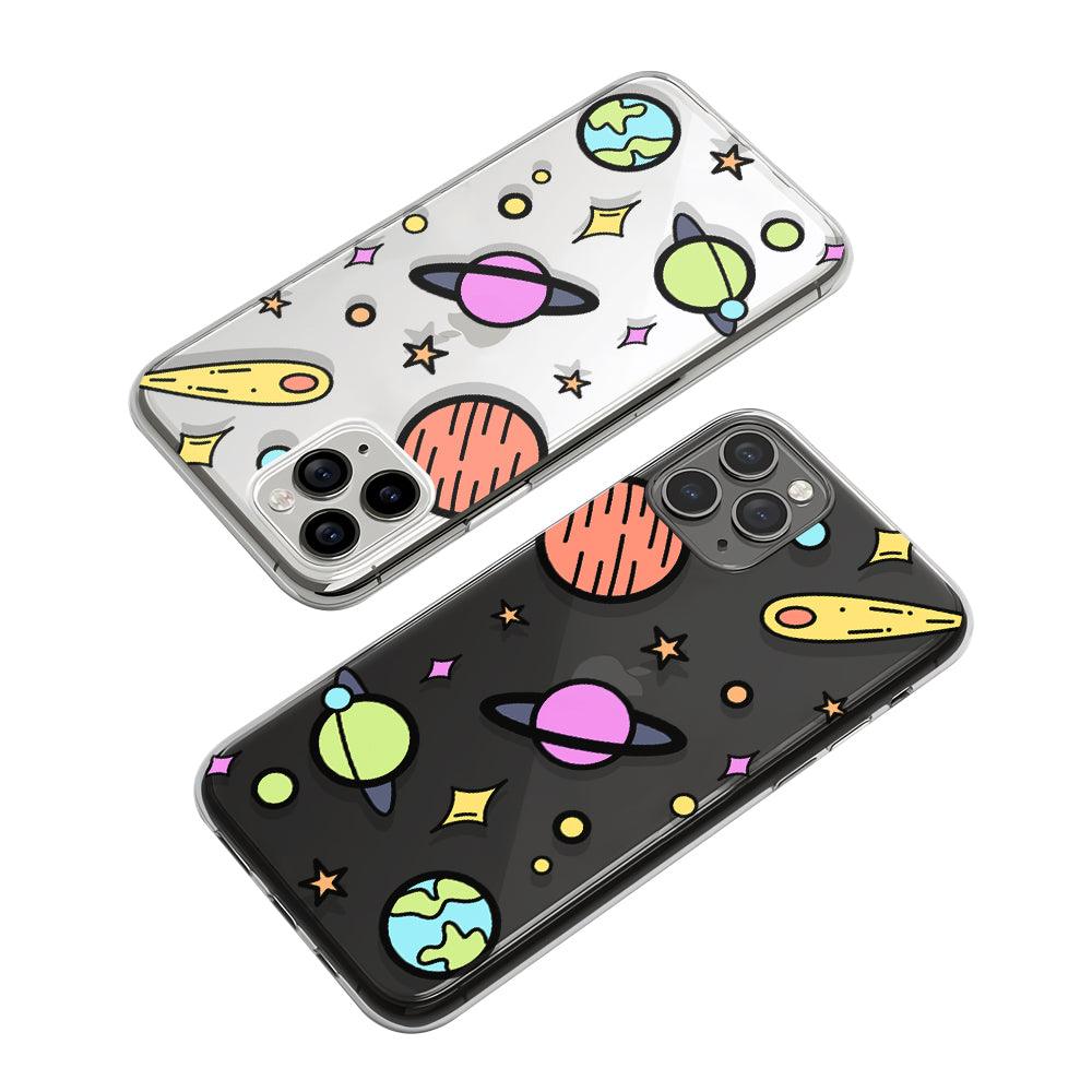 Galaxy The Brilliance of the Solar System Clear Soft Case-Oxvistore
