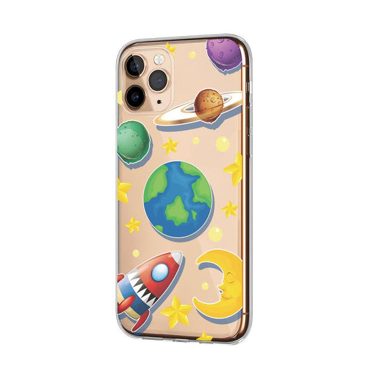 Galaxy The Earth is the Destination Clear Soft Case-Oxvistore