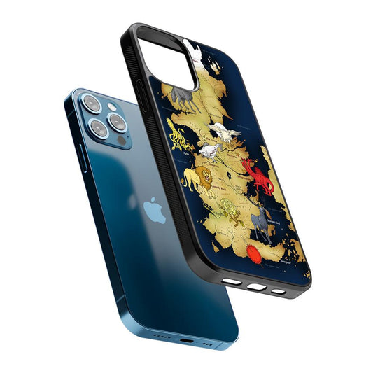 Game of Thrones Map of Westeros 2D Rubber Phone Case-Oxvistore