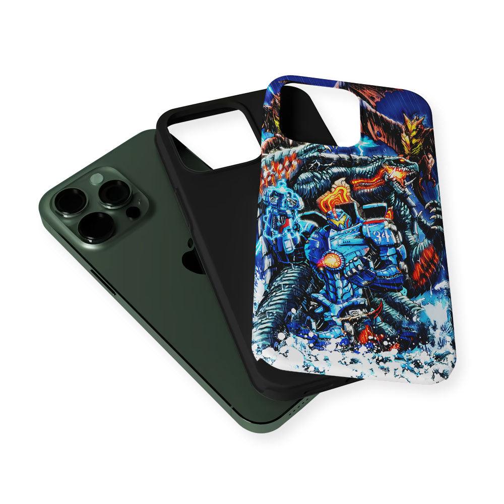 Gamera VS Pacific Rim 2 in 1 Tough Phone Case-Oxvistore