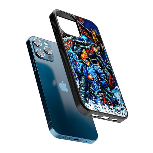 Gamera VS Pacific Rim 2D Rubber Phone Case-Oxvistore