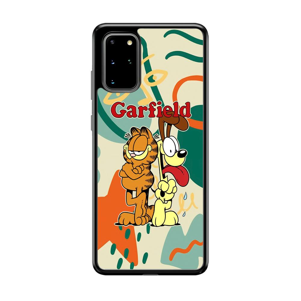 Garfield The Gentleman Mate Samsung Galaxy S20 Plus Case-Rubber Black (2D Case)-Oxvistore