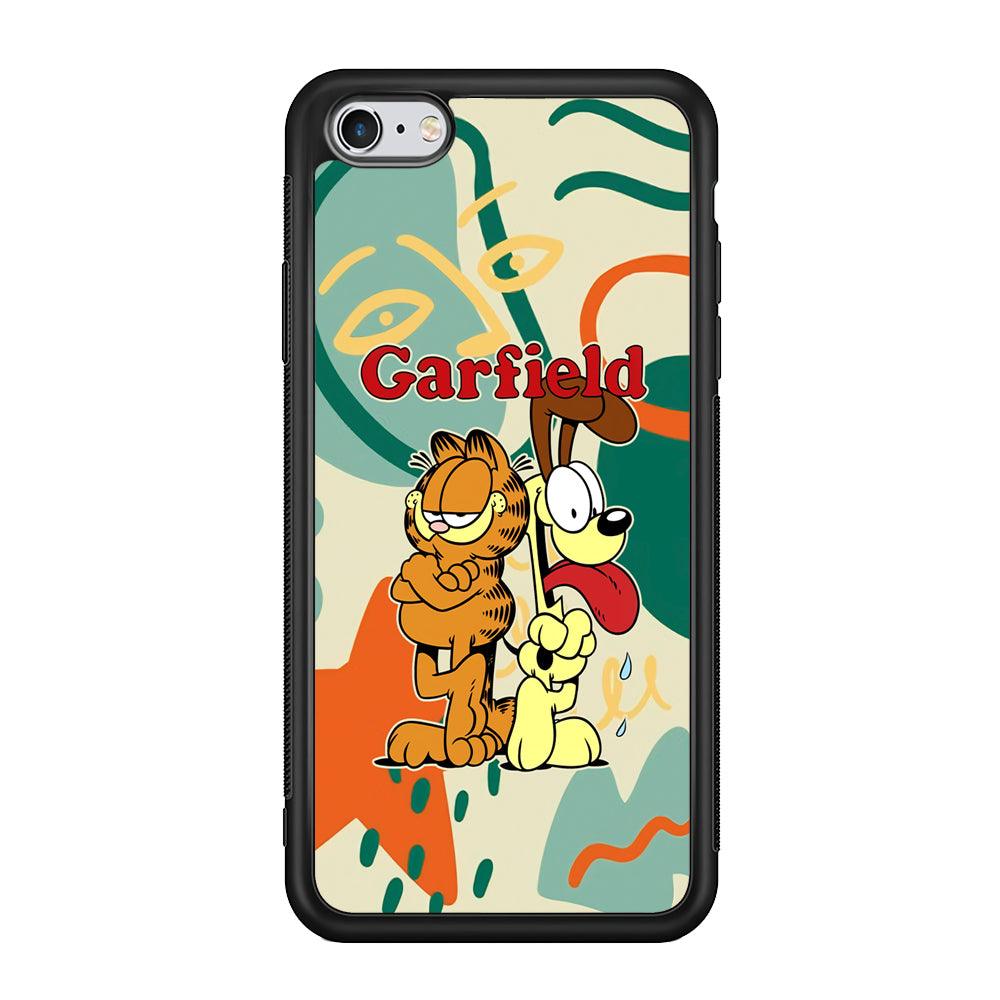 Garfield The Gentleman Mate iPhone 6 Plus | 6s Plus Case-Rubber Black (2D Case)-Oxvistore