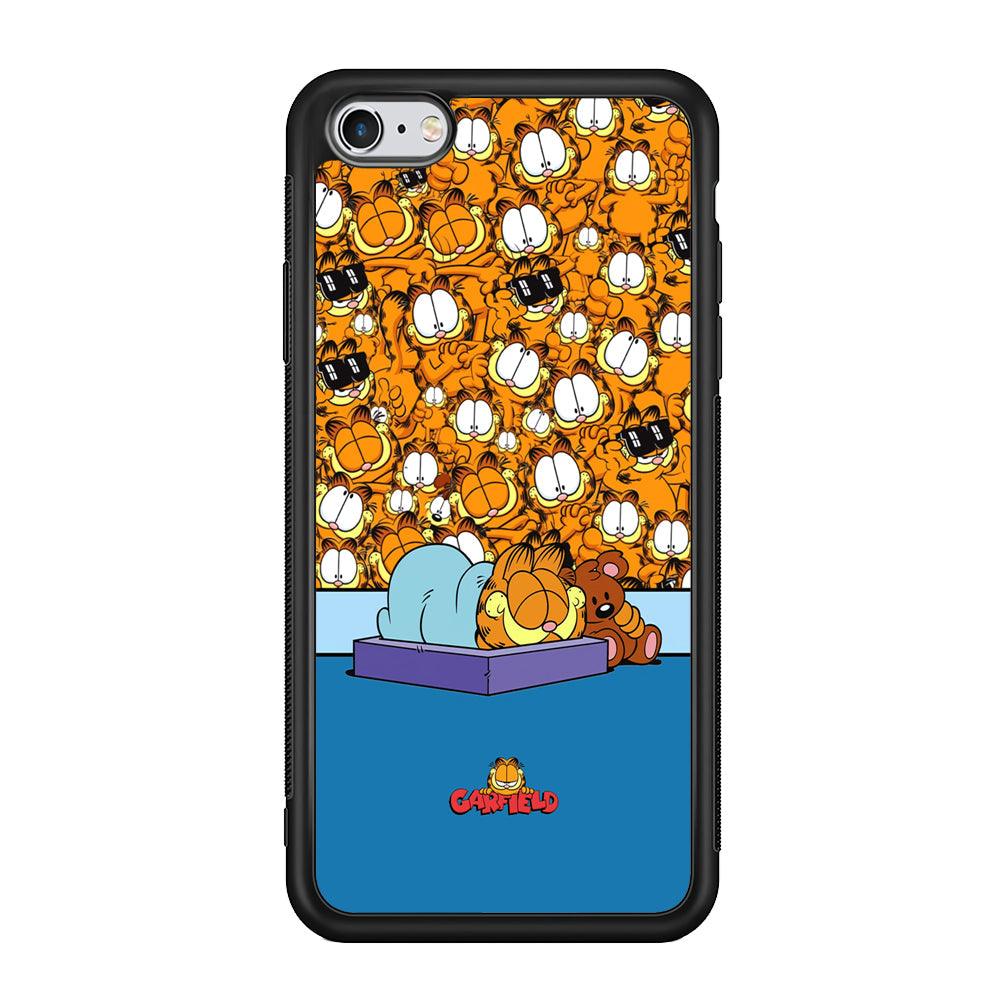 Garfield Warm on Sweet Dreams iPhone 6 Plus | 6s Plus Case-Rubber Black (2D Case)-Oxvistore