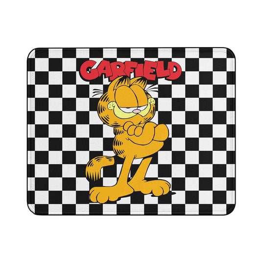 Garfield the Cat Chessboard Mouse Pads | Custom Mouse Pad with Non-Slip Rubber Base