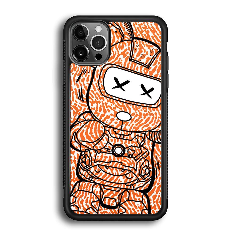 Giant Robot Doll iPhone 12 Pro Case-Rubber White (2D Case)-Oxvistore