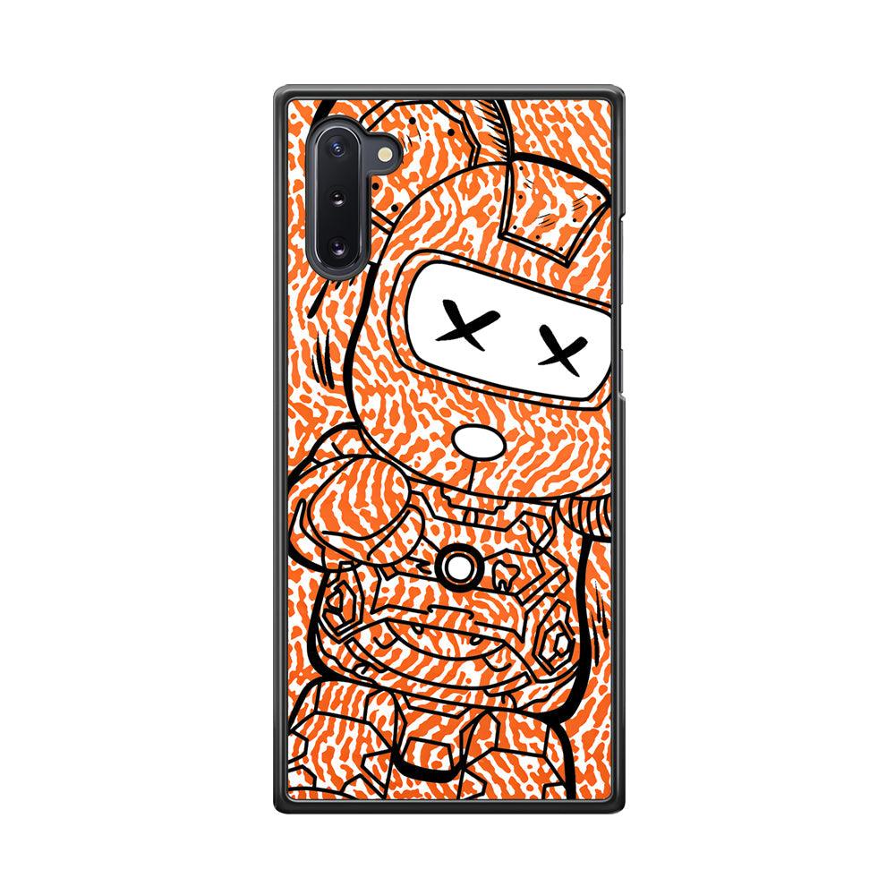 Giant Robot Doll Samsung Galaxy Note 10 Case-Rubber White (2D Case)-Oxvistore