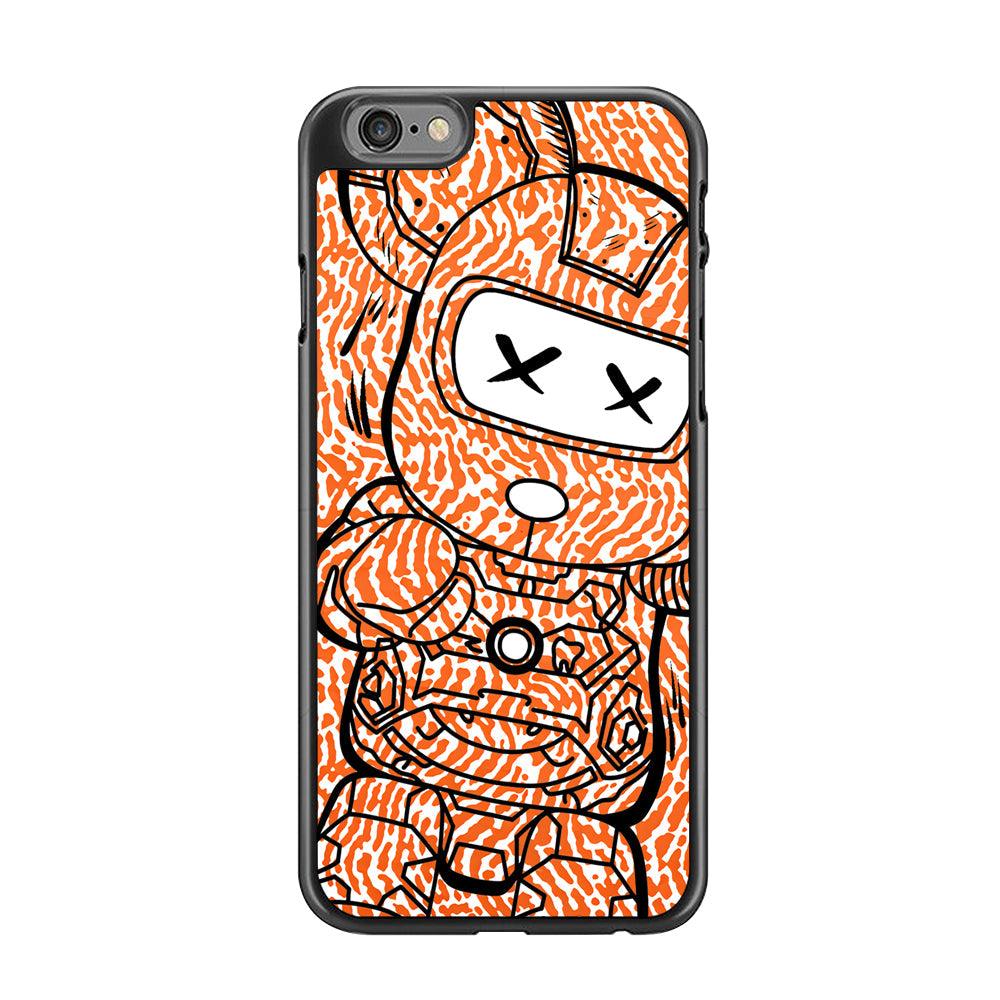 Giant Robot Doll iPhone 6 Plus | 6s Plus Case-Rubber Black (2D Case)-Oxvistore