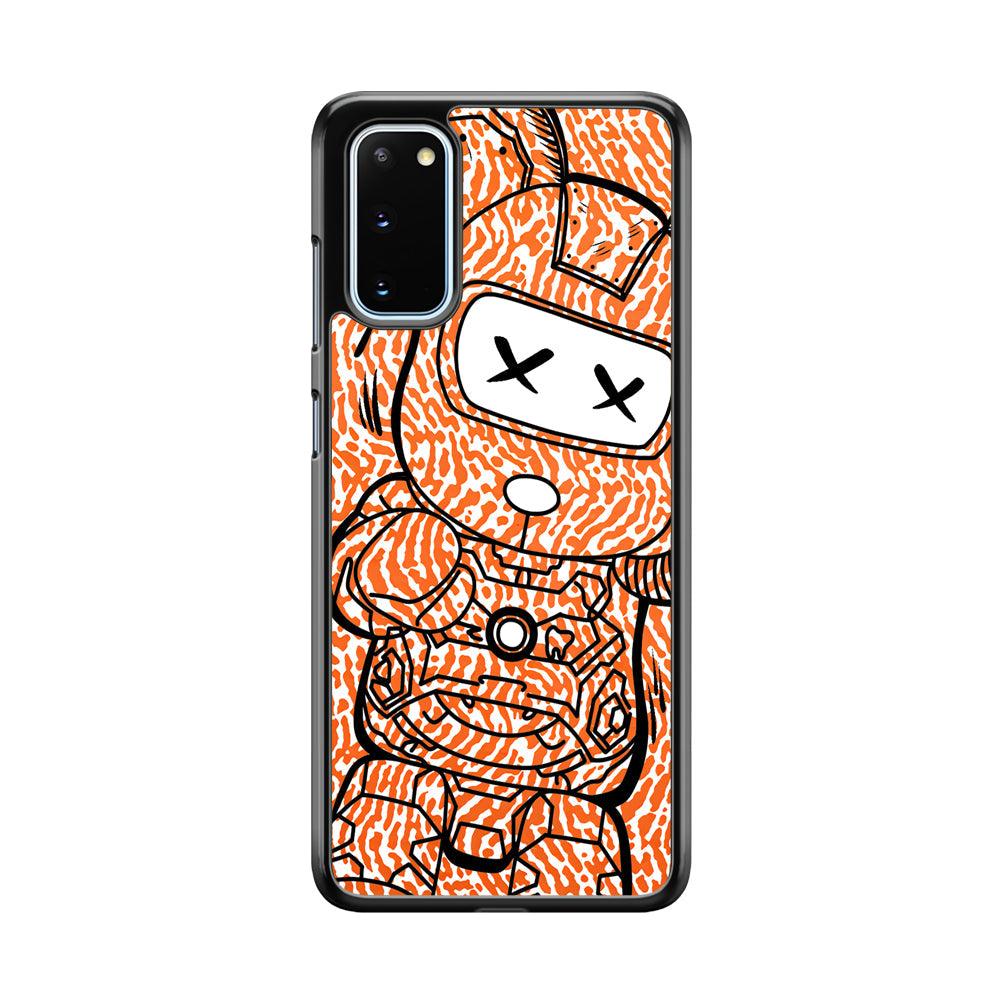 Giant Robot Doll Samsung Galaxy S20 Case-Rubber White (2D Case)-Oxvistore