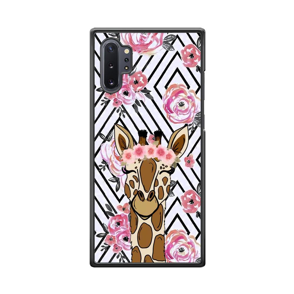 Giraffe Pics of Beauty Samsung Galaxy Note 10 Plus Case-Rubber Black (2D Case)-Oxvistore